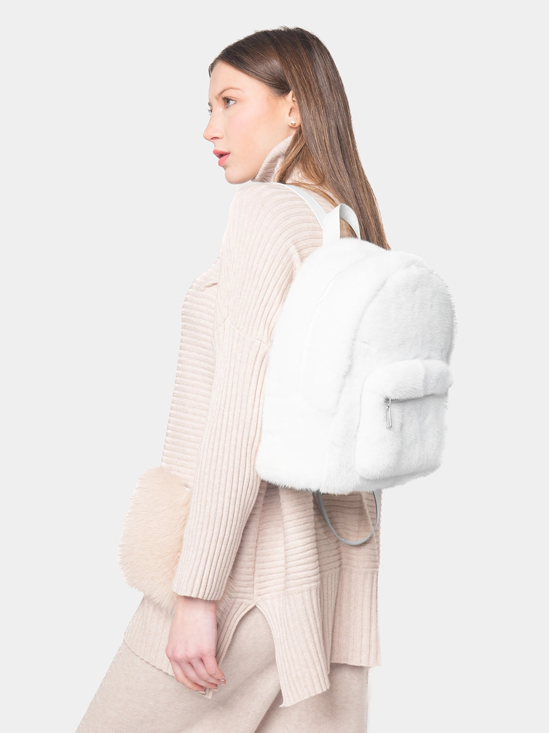 White Mink Backpack