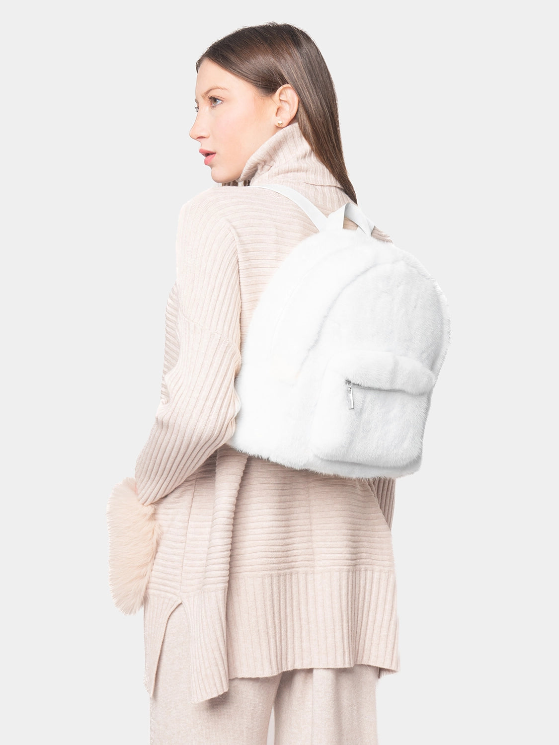 White Mink Backpack