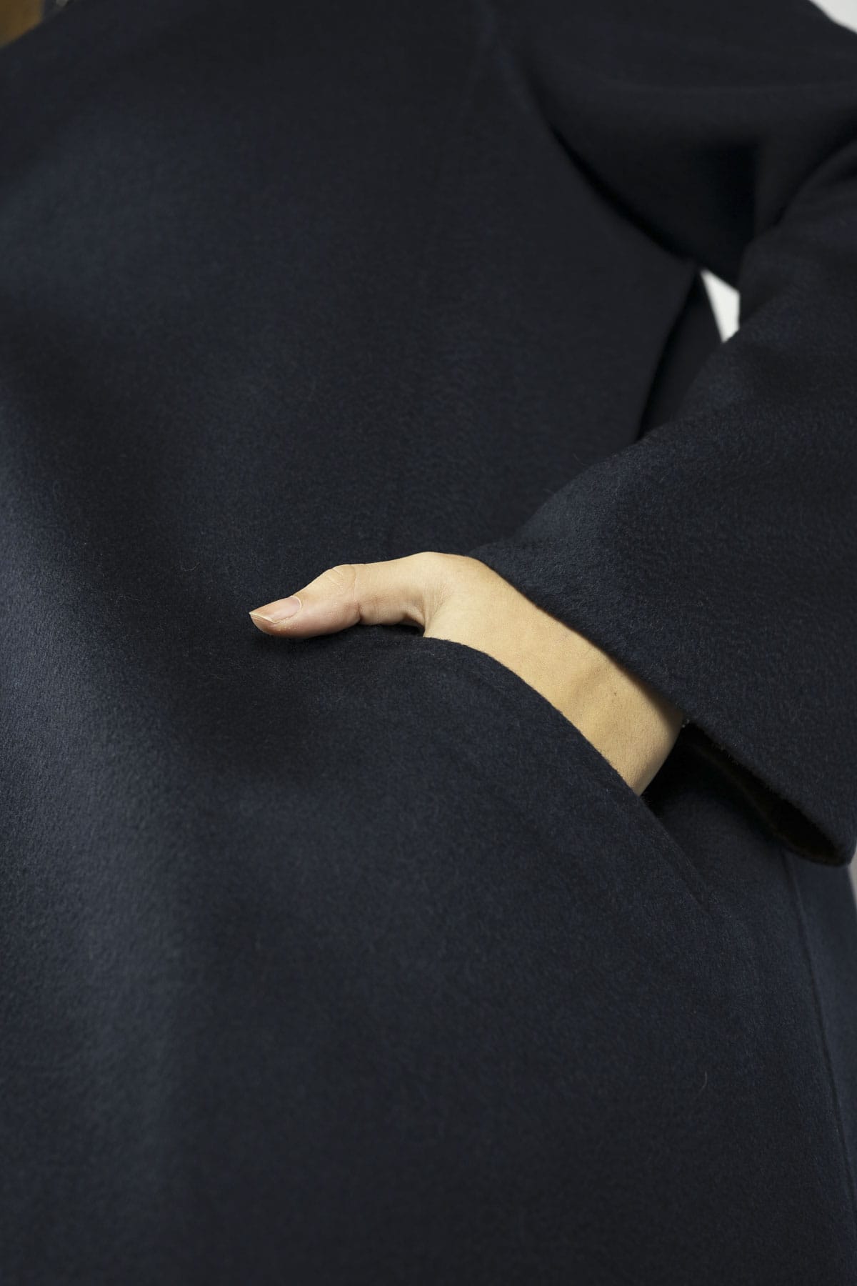 Cappotto in Cashmere Loropiana Nero - Elisabettapanerai