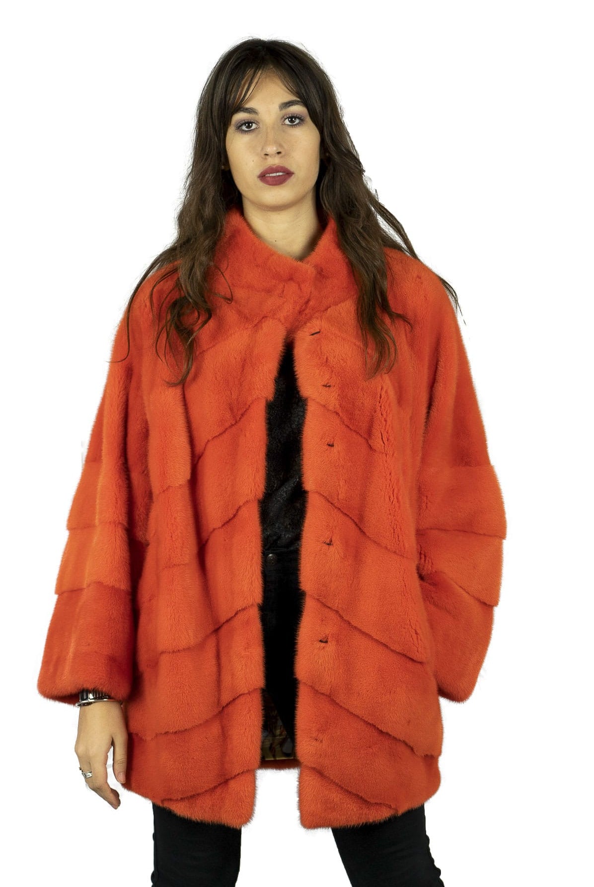 Cappotto in Visone Arancione - Elisabettapanerai