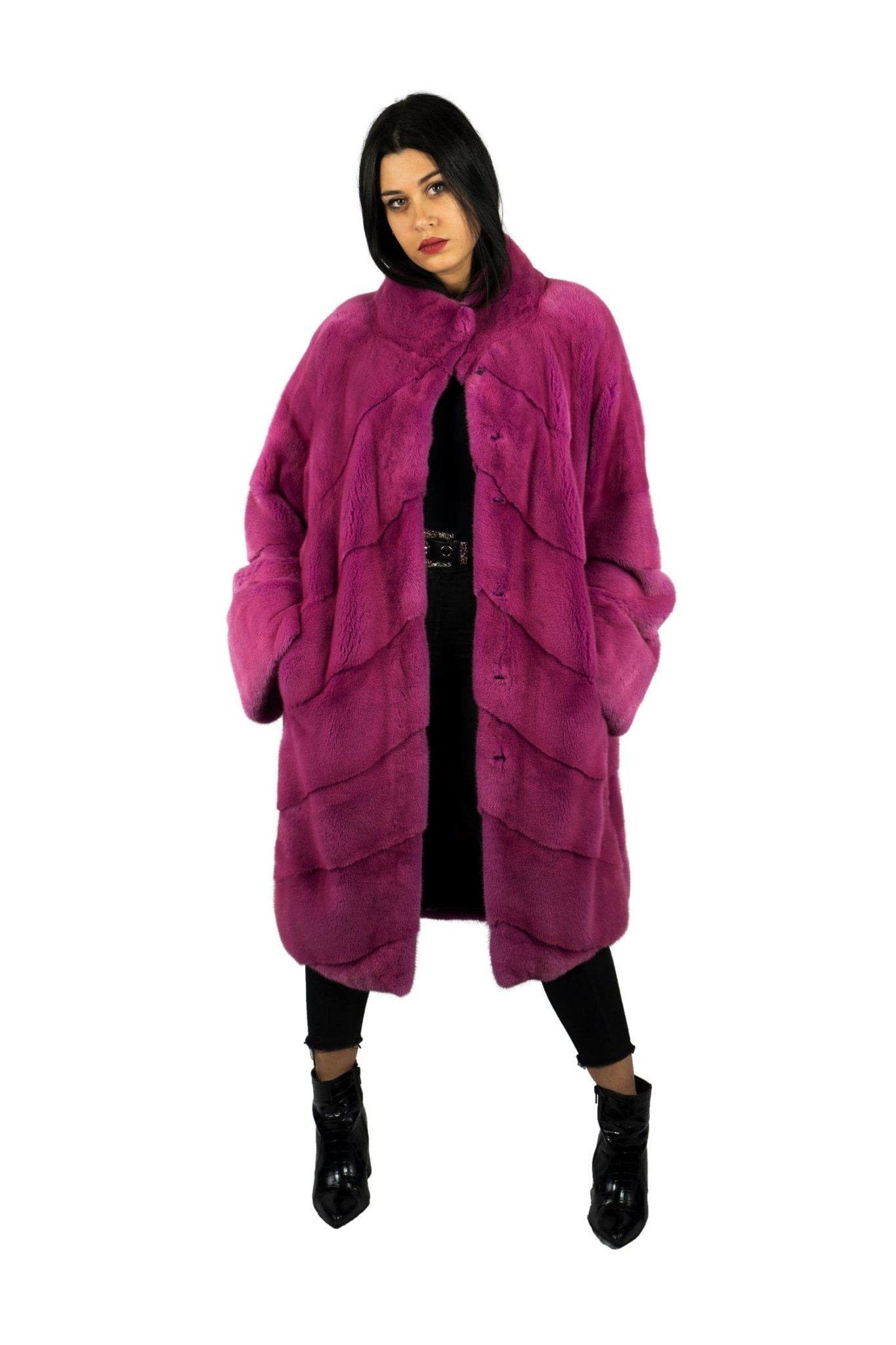 Cappotto in Visone Rosa - Elisabettapanerai