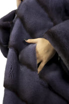 Cappotto in Visone Viola modello Over Size - Elisabettapanerai