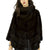 Poncho in Visone Marrone Scuro - Elisabettapanerai