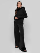 POSITANO - nero pelo cappuccio - Elisabettapanerai