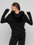 POSITANO - nero pelo cappuccio - Elisabettapanerai